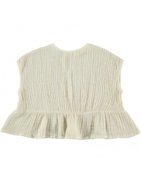 BL02-Blouse OVERSIZE RUFFLE - Ecru