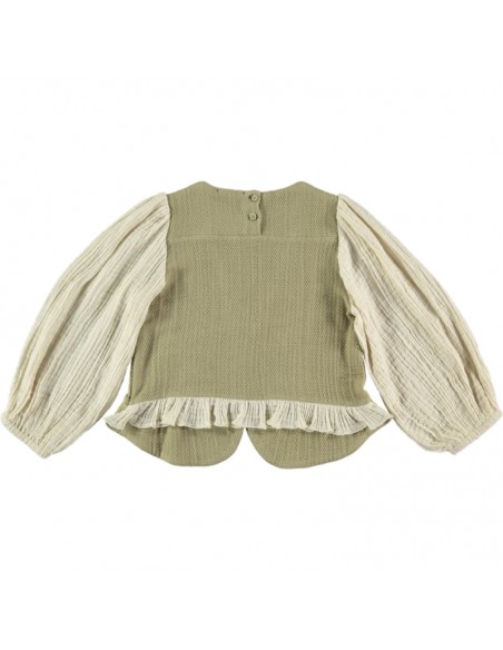 BL07-Blusa CHALECO - Lino Natural