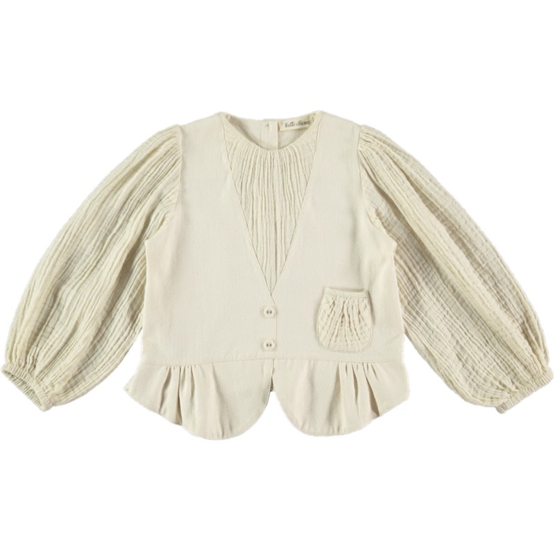 BL07 Blusa CHALECO Crudo