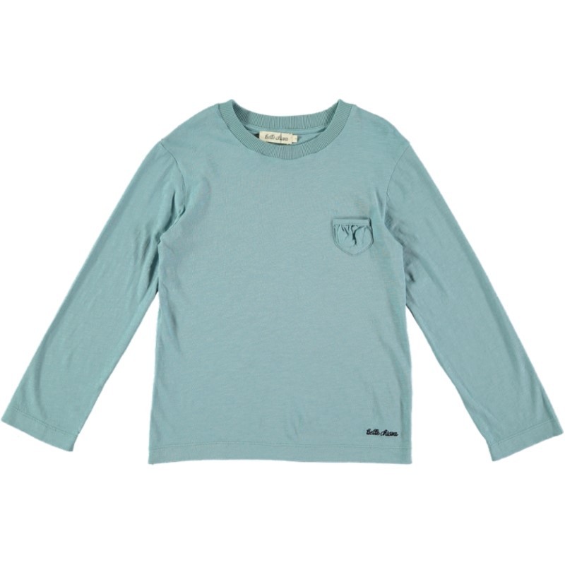 CA03-Tshirt LONG SLEEVE - Washed Turquoise