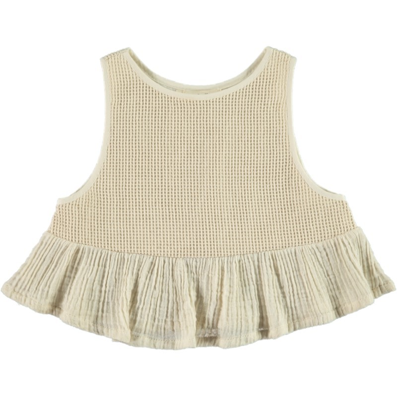 CH02-Vest OVERSIZE - Ecru Mesh