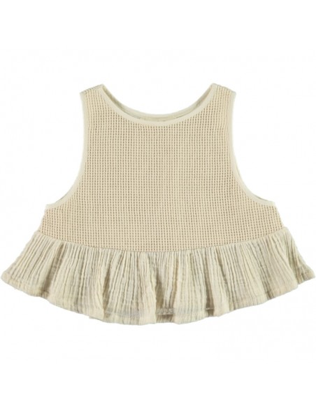 CH02-Vest OVERSIZE - Ecru Mesh