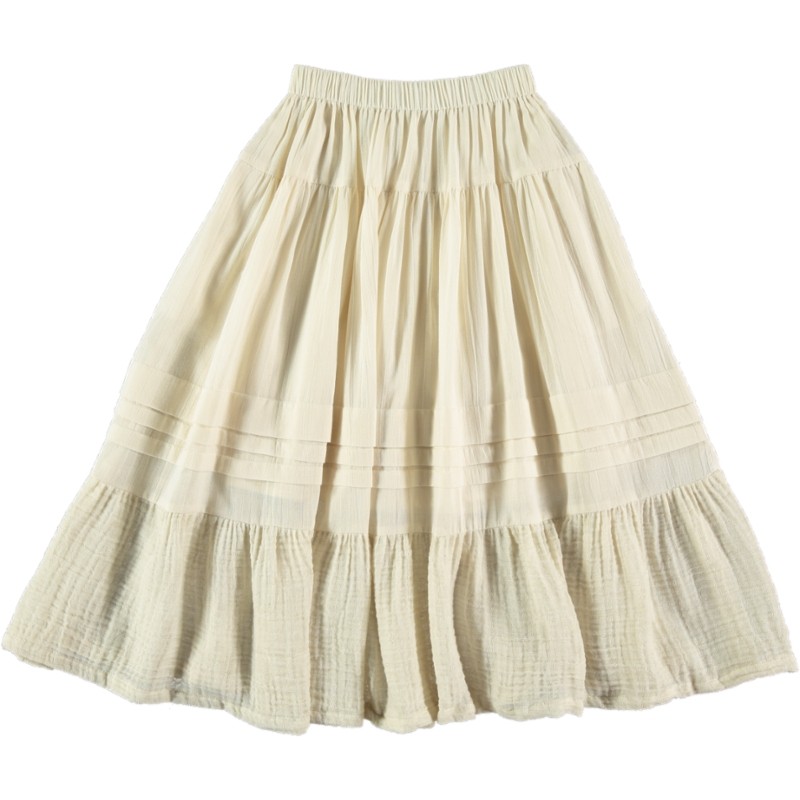 F03-Skirt RUFFLE - Ecru