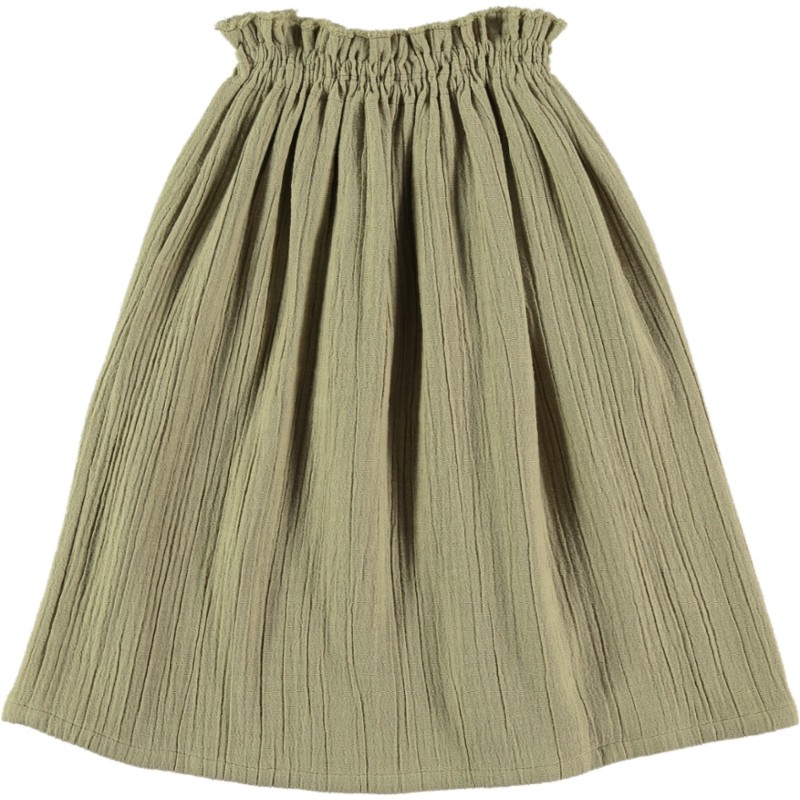 FF03-Skirt RUFFLED - Natural Linen