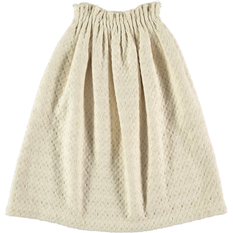 FF03-Skirt RUFFLED - Ecru Tricot