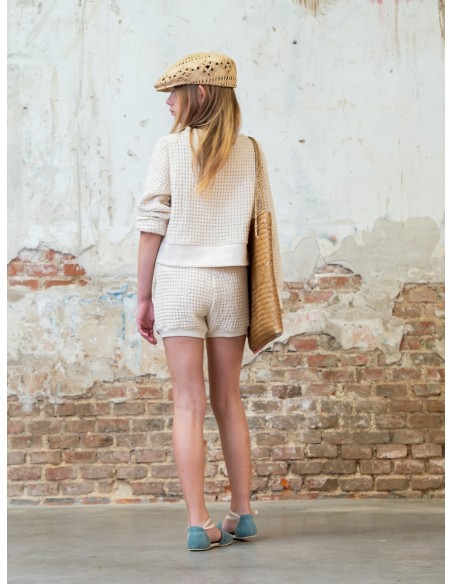 SF01-Short  - Jaquard Crudo