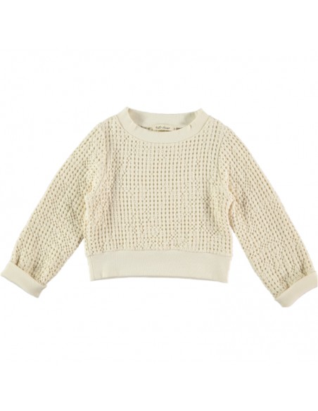 SU02-Sweatshirt TEXTURE - Ecru