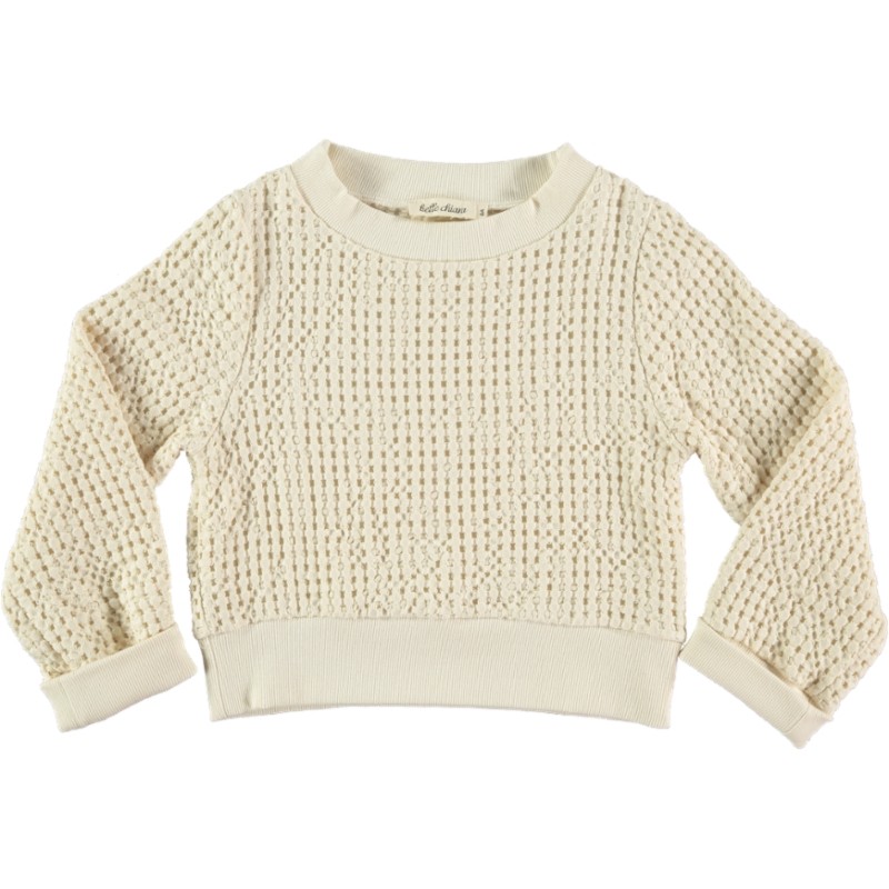 SU02-Sweatshirt TEXTURE - Ecru