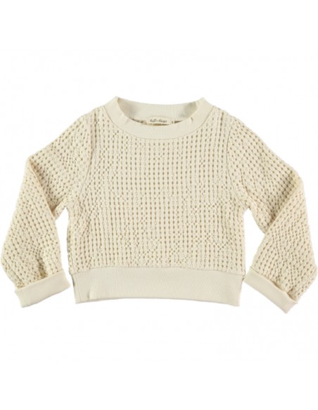 SU02-Sweatshirt TEXTURE - Ecru