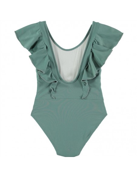 BA05-Bañador JARETAS - Lycra Algodon Te Verde