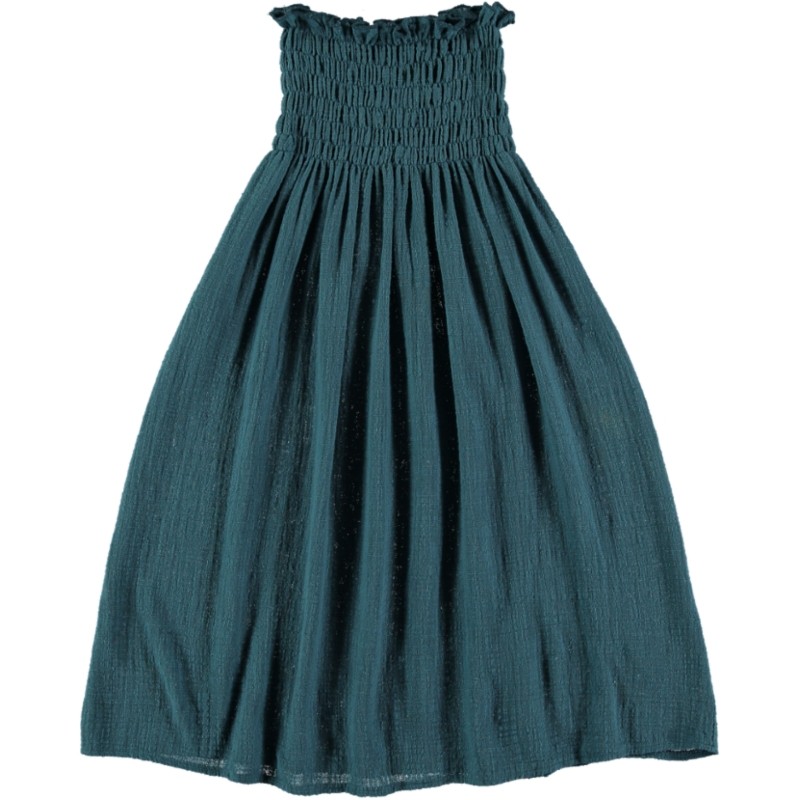 FP01-Skirt LONG - SMOCK DRESS - Cypress