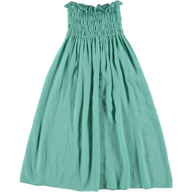 FP01-Skirt LONG - SMOCK DRESS - Green