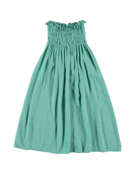 FP01-Falda LARGA-VESTIDO SMOCK - Piscina
