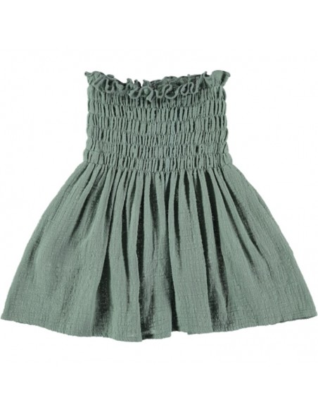 FP02-Falda CORTA-TOP SMOCK - Te Verde