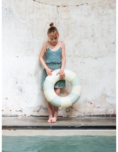 FP02-Falda CORTA-TOP SMOCK - Te Verde