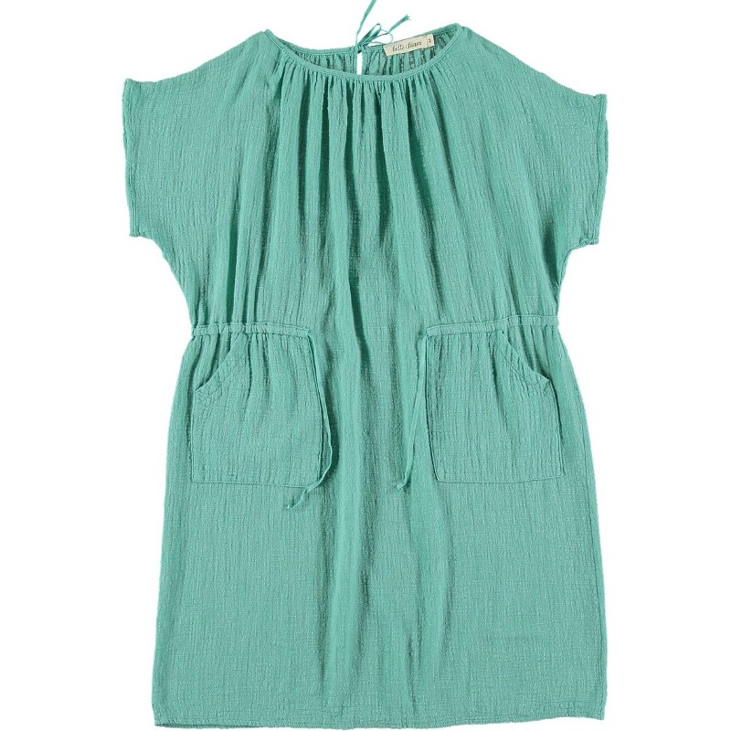 PL02-Beach Dress POCKETS - Green