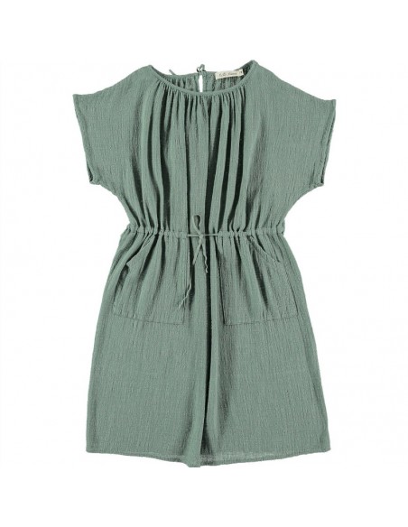 PL02-Beach Dress POCKETS - Green Tea