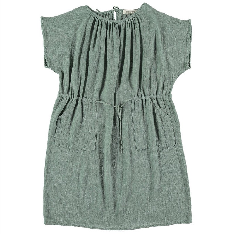 PL02-Beach Dress POCKETS - Green Tea
