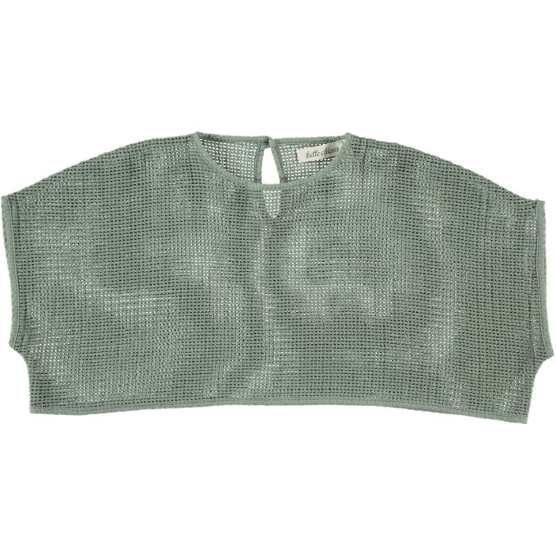 TP02-Top REJILLA OVERSIZE - Te Verde