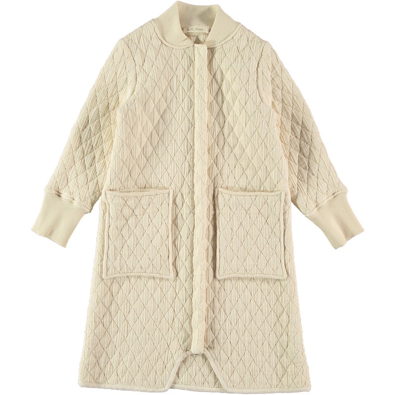 PAR01-Parka ACOLCHADA ROMBO - Crudo