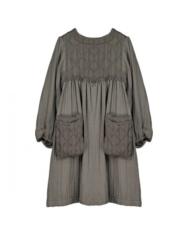 V05-Dress WITH POCKETS Gray