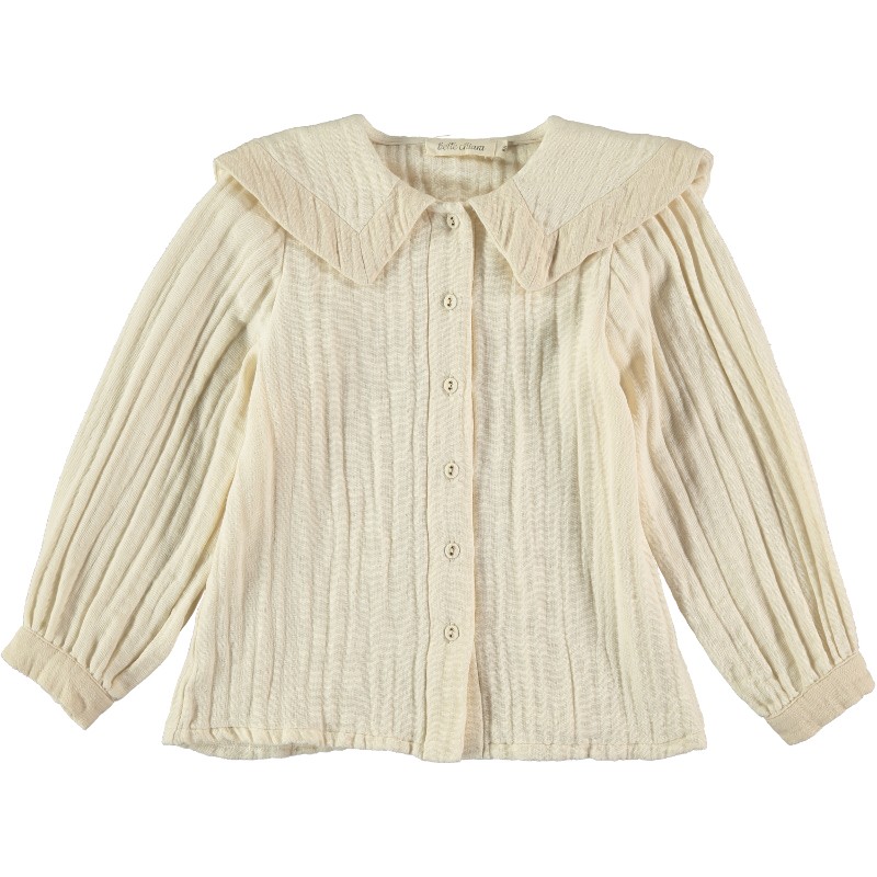 BL02-Blouse BIG COLLAR Cream