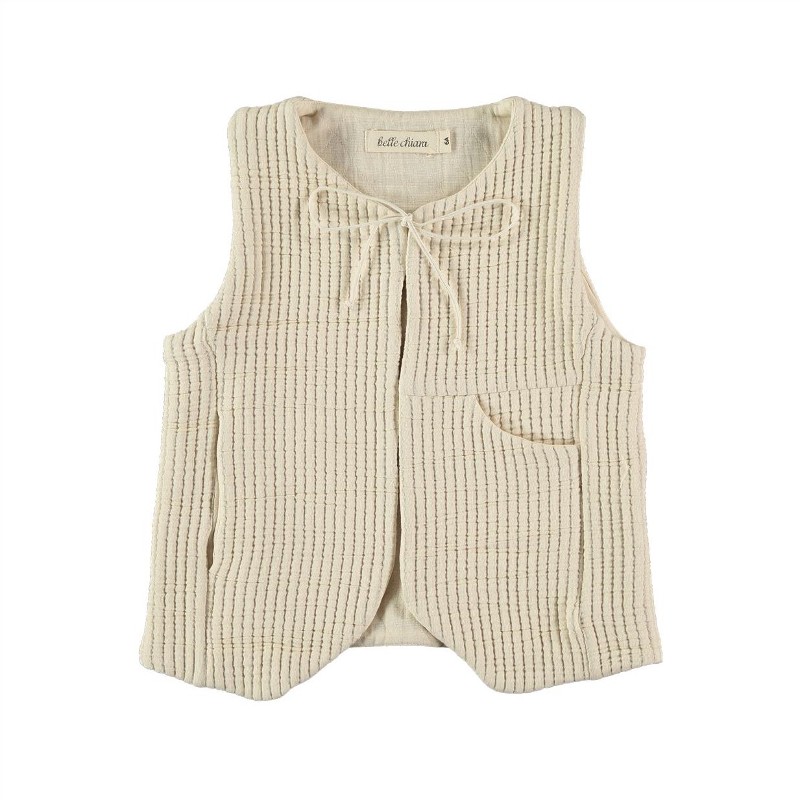CH01-Vest POCKETS Cream
