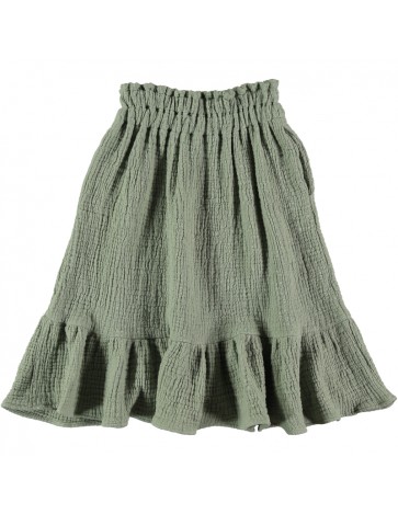 F03-Skirt RUFFLED Green