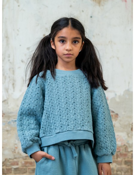 SU02-Sudadera TRICOT - Turquesa