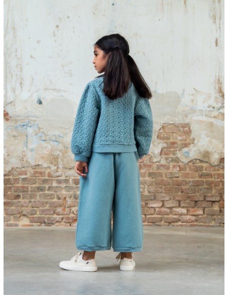 SU02-Sudadera TRICOT - Turquesa