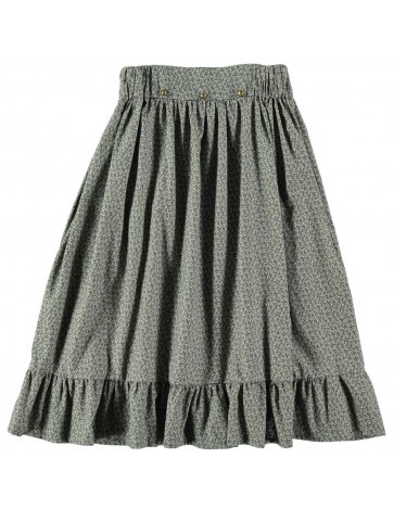 F01-Skirt RUFFLE - Greenish...