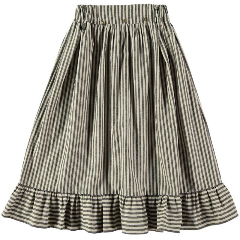 F01-Skirt RUFFLE - Stripes