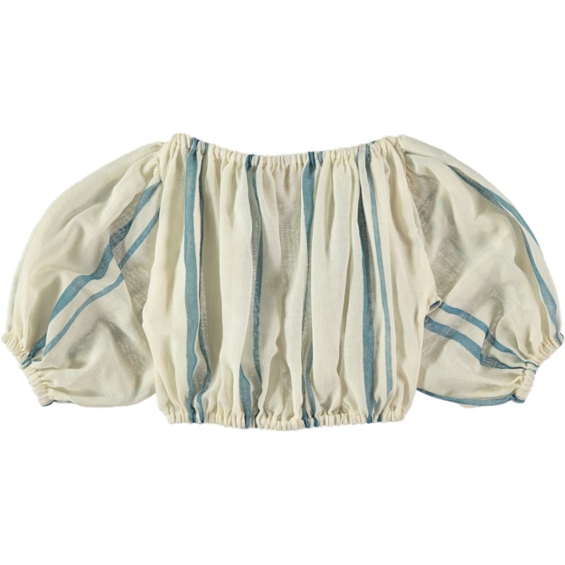 Top HEBE - Blue Double Stripe