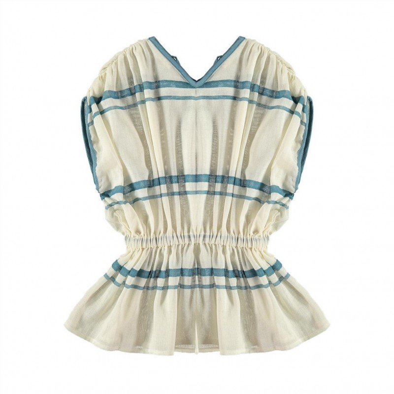 Blouse PANDORA - Blue Double Stripe