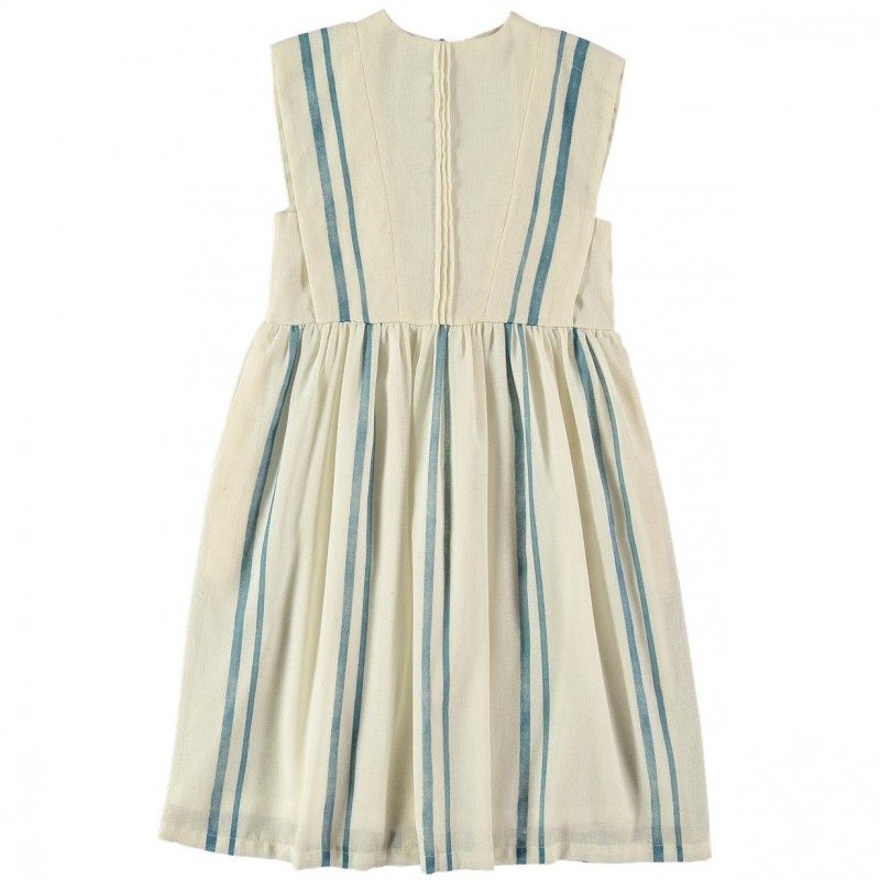 Dress CALLIOPE - Blue Double Stripe