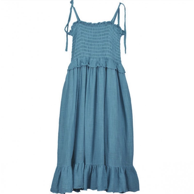 Vestido ATENEA - Azul Egeo