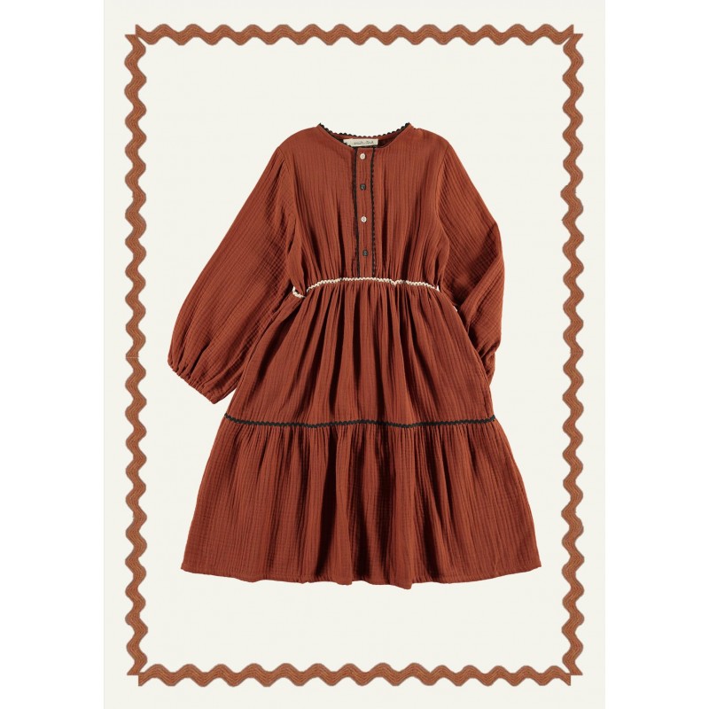 Vestido ZIG-ZAG - Teja