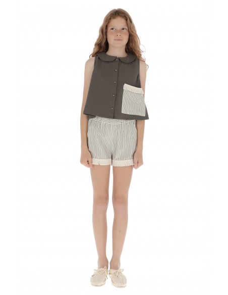 Blusa BOLSILLO OVERSIZE - Tierra Volcanica