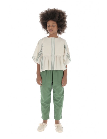 Blouse TRIPLE STRIPE - Triple Green Stripe
