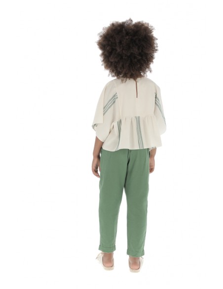 Blouse TRIPLE STRIPE - Triple Green Stripe
