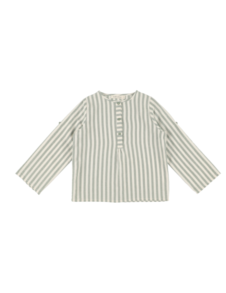 Blouse UNISEX KURTA - Green Wide Stripe