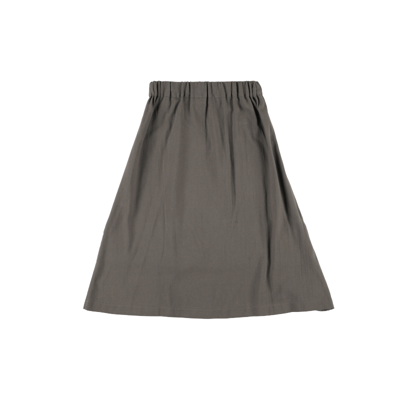 Falda DELANTAL - Raya Media Gris
