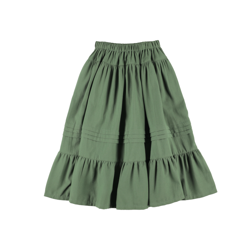 Skirt LONG RUFFLE - Cactus