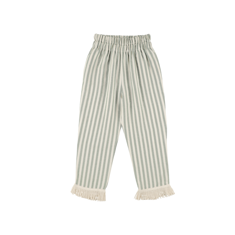 Pantalon FLECOS - Raya Ancha Verde