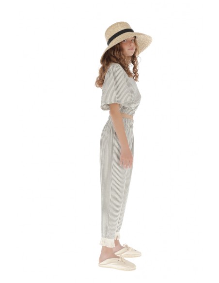 Pant FLEECES - Medium Grey Stripe