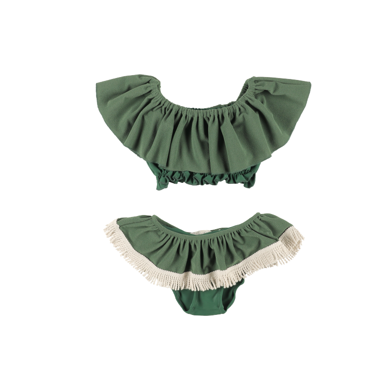 Bikini RUFFLE FLEECE - Cactus