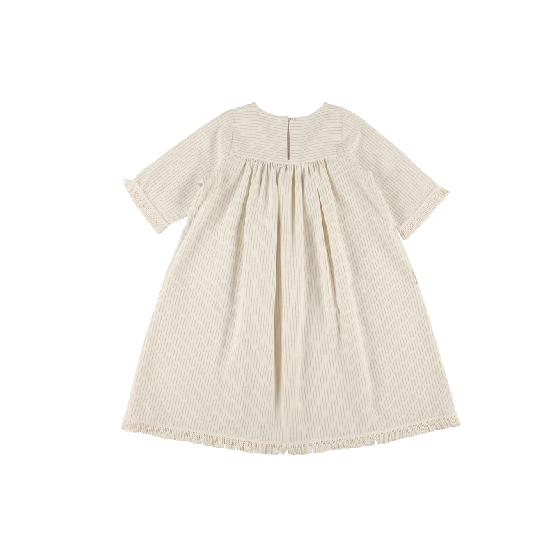 Vestido FLECOS - Raya Fina Gris