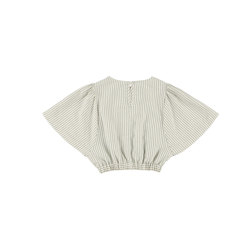 Top BUTTERFLY - Medium Green Stripe