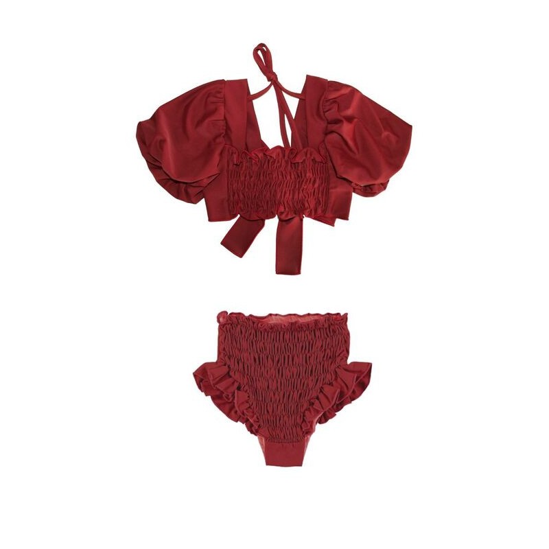 Bikini PUFFED SLEEVE - Lava