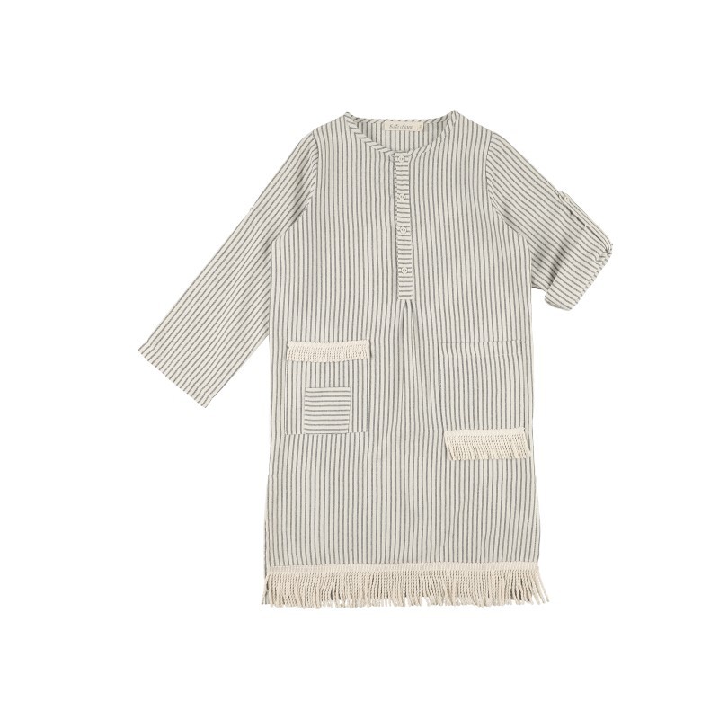 Dress KURTA - Medium Gray Stripe